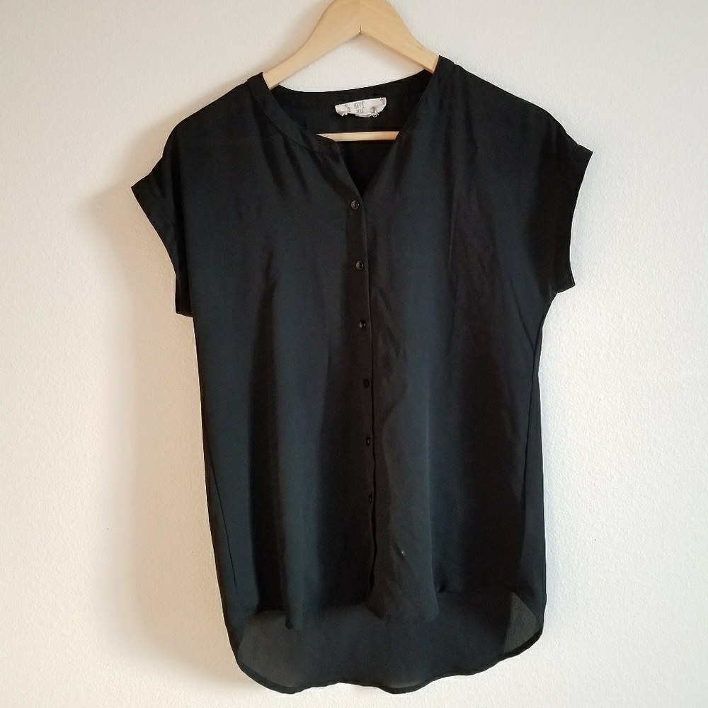 Hippie Rose Chiffon Button Up